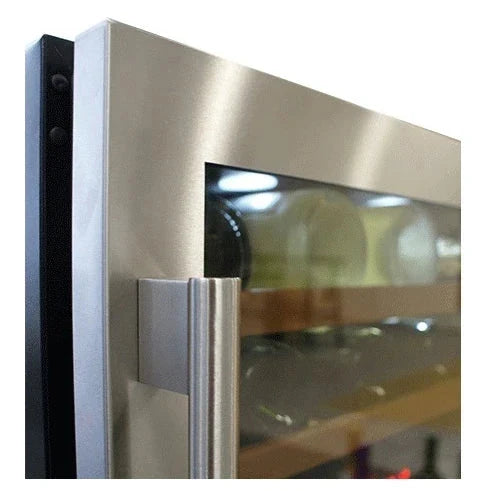 Cave de vinho para 45 garrafas mQuvée WineCave 700 60D de dupla zona Stainless, vista 3