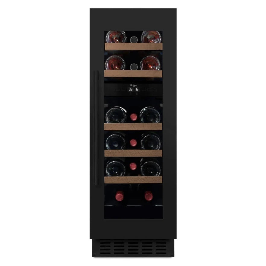 Cave de vinho para 16 garrafas mQuvée WineCave 780 30D de dupla zona Anthracite Black
