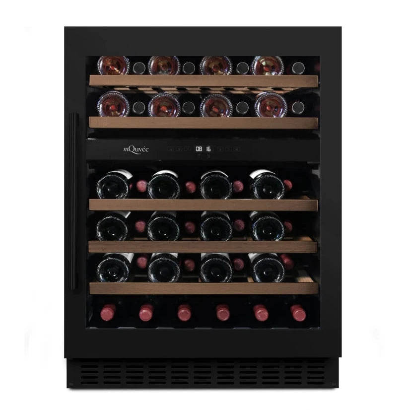 Cave de vinho para 45 garrafas mQuvée WineCave 780 60D de dupla zona Anthracite Black, vista 2