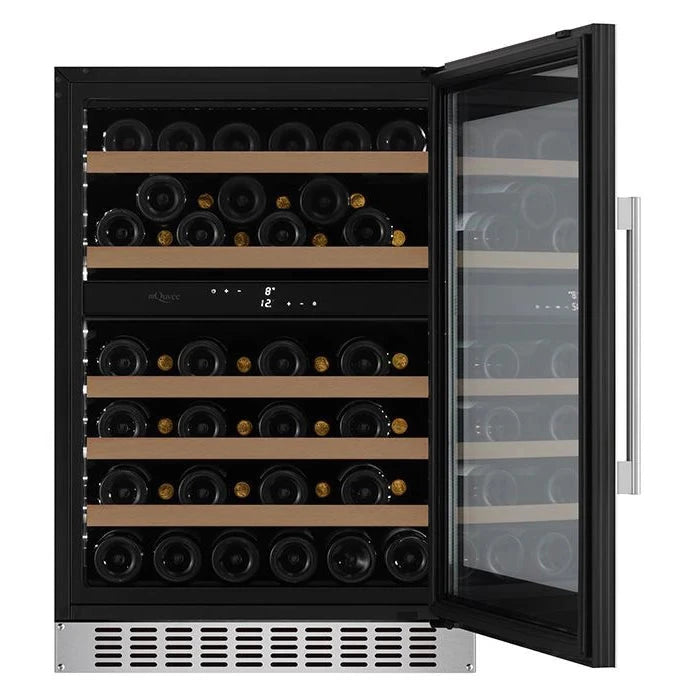 Cave de vinho para 45 garrafas mQuvée WineCave 780 60D de dupla zona Stainless, vista 3