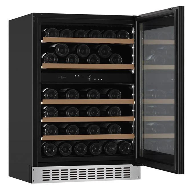 Cave de vinho para 45 garrafas mQuvée WineCave 780 60D de dupla zona Stainless, vista 4