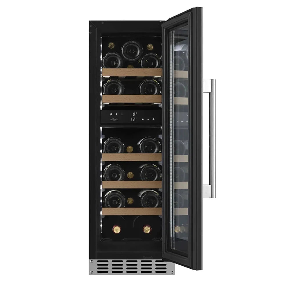 Cave de vinho para 20 garrafas mQuvée WineCave 800 30D Stainless de dupla zona, vista 4