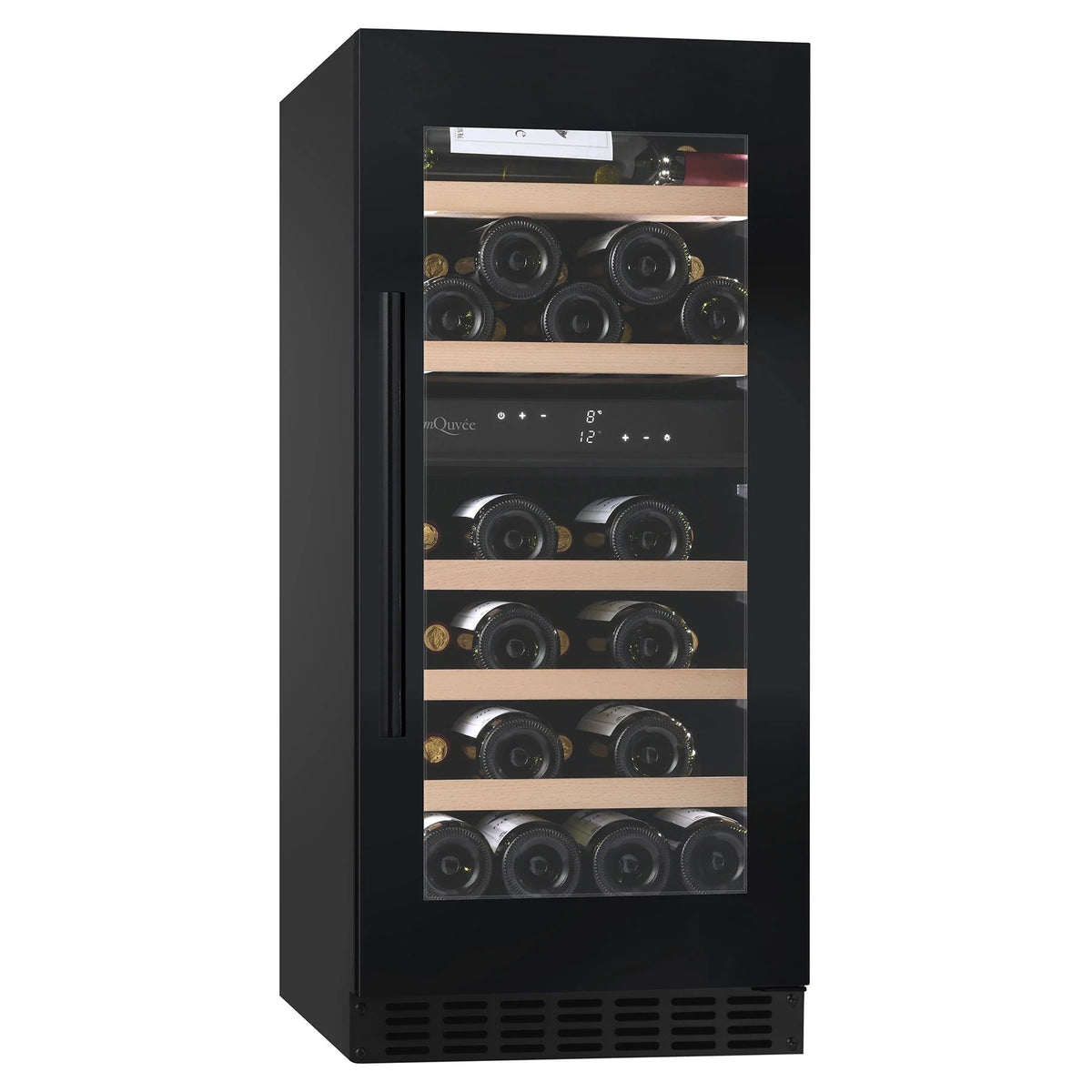 Cave de vinho para 34 garrafas mQuvée WineCave 800 40D Fullglass de dupla zona, vista 2
