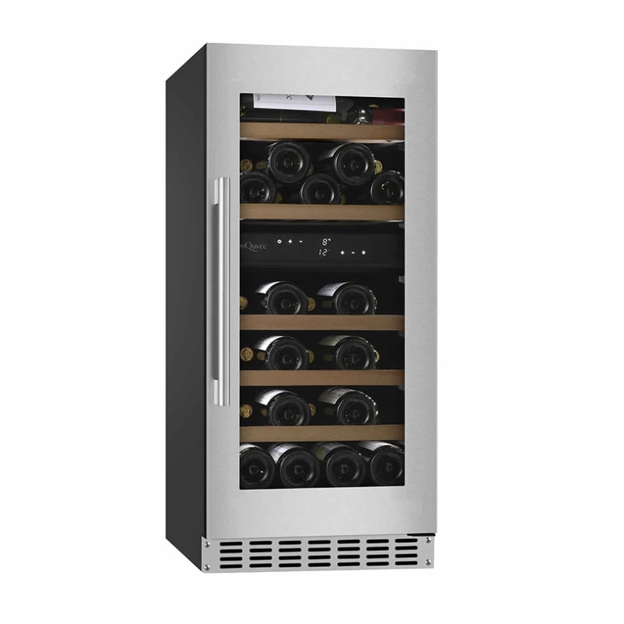Cave de vinho para 34 garrafas mQuvée WineCave 800 40D Stainless de dupla zona, vista 2