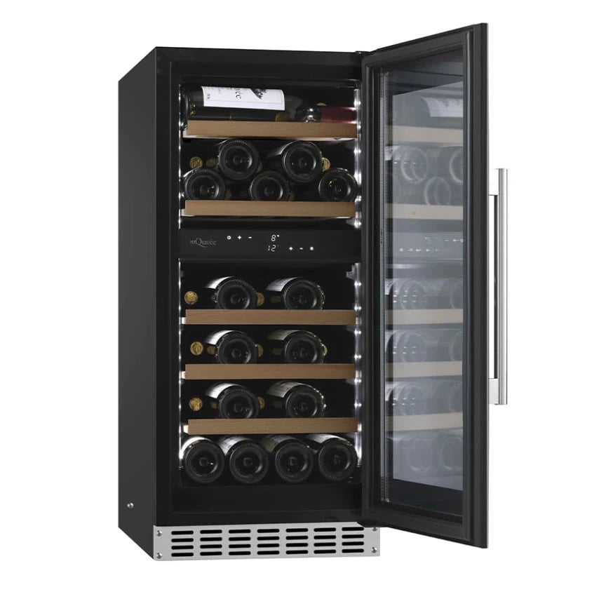 Cave de vinho para 34 garrafas mQuvée WineCave 800 40D Stainless de dupla zona, vista 4