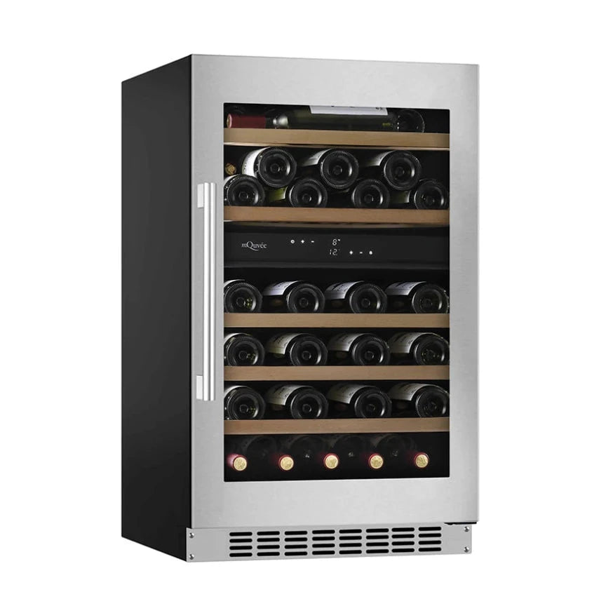 Cave de vinho para 46 garrafas mQuvée WineCave 800 50D Stainless de dupla zona, vista 2