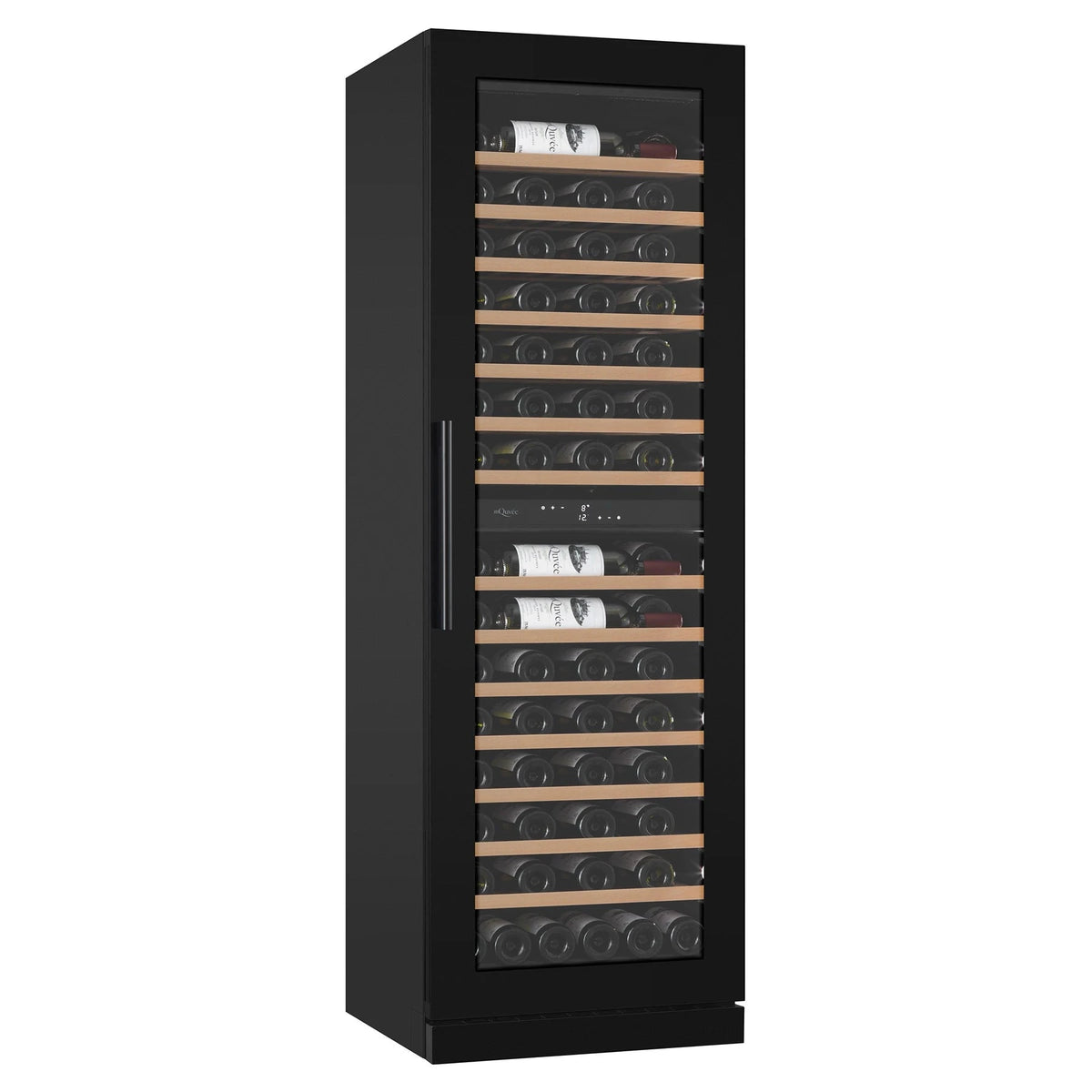 Cave de vinho para 116 garrafas mQuvée WineCave Exclusive 187 de dupla zona Anthracite Black