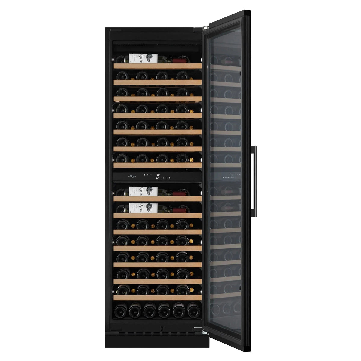 Cave de vinho para 116 garrafas mQuvée WineCave Exclusive 187 de dupla zona Anthracite Black, vista 2