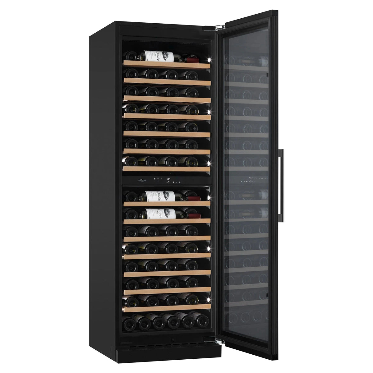 Cave de vinho para 116 garrafas mQuvée WineCave Exclusive 187 de dupla zona Anthracite Black, vista 4