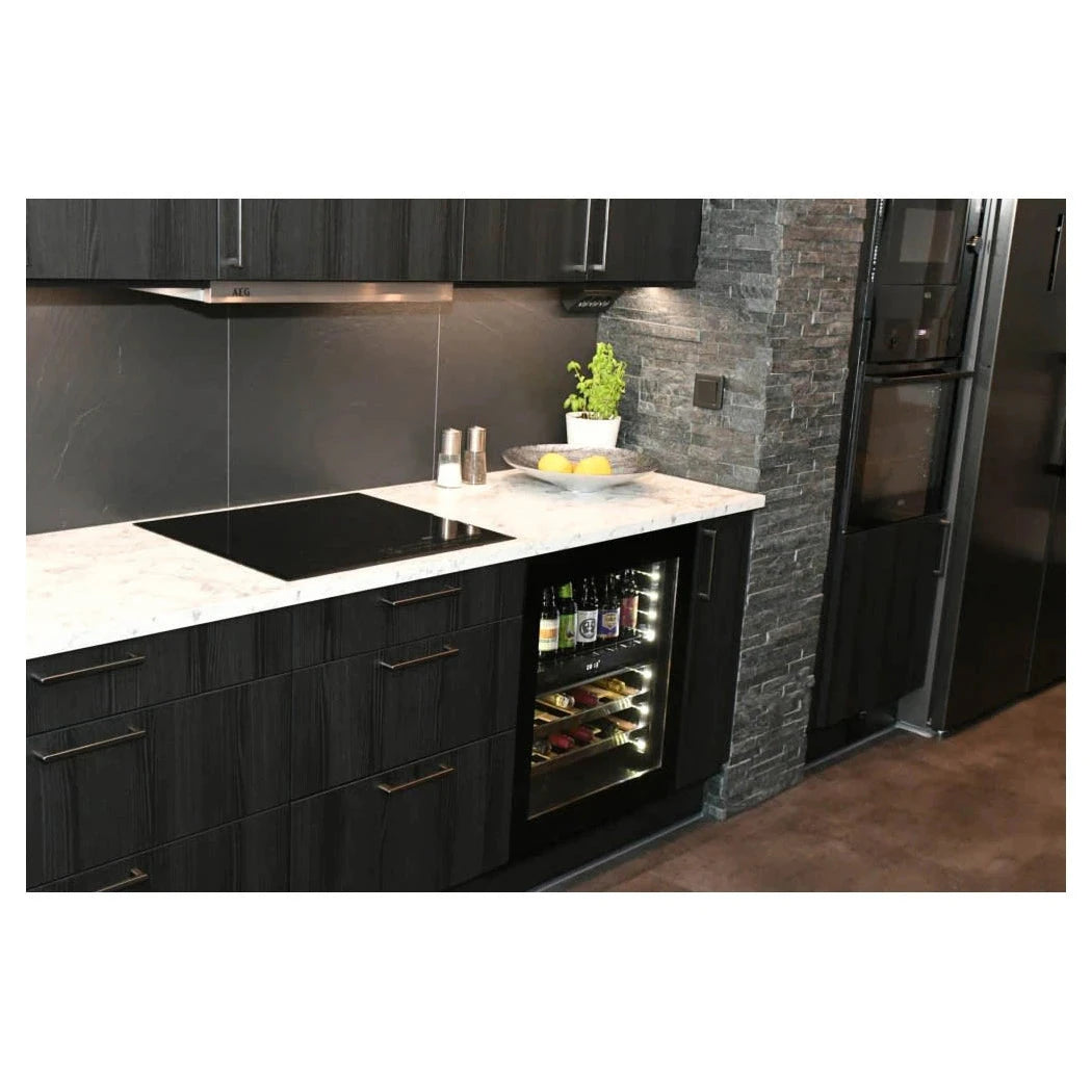 Cave de vinho para 31 garrafas WineCave Exclusive 700 60D Fullglass Black Push/Pull de dupla zona, vista 4