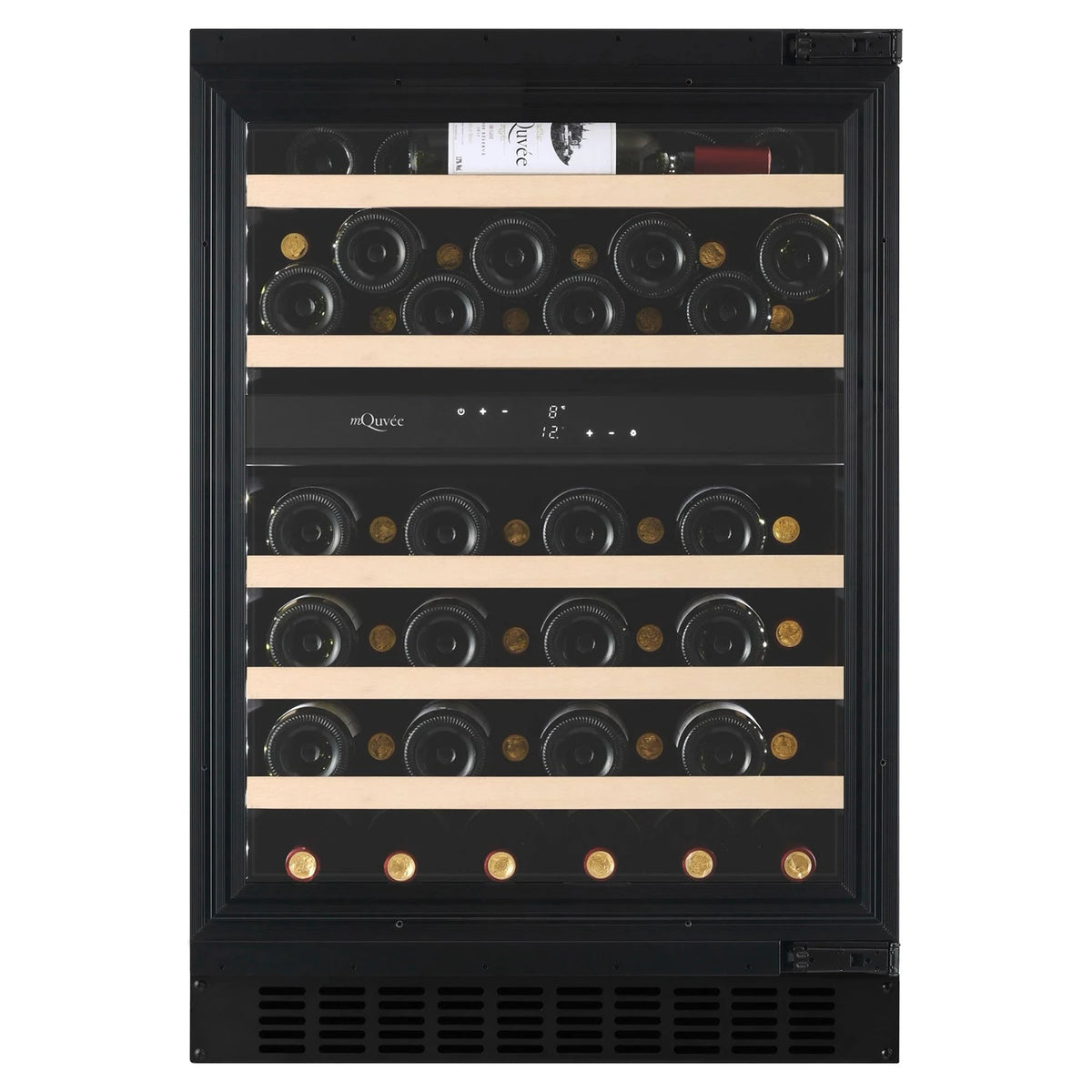 Cave de vinho para 53 garrafas mQuvée WineCave Exclusive 780 60D de dupla zona Panel Ready, vista 2