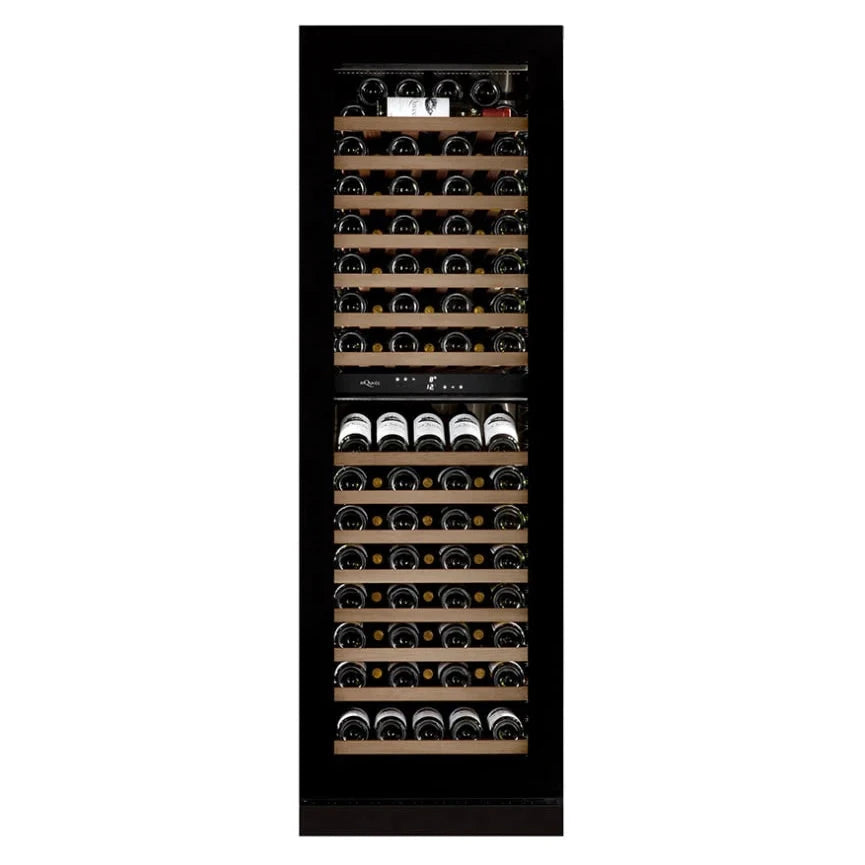 Cave de vinho para 109 garrafas mQuvée WineCave Infinite 187D Push Pull de dupla zona