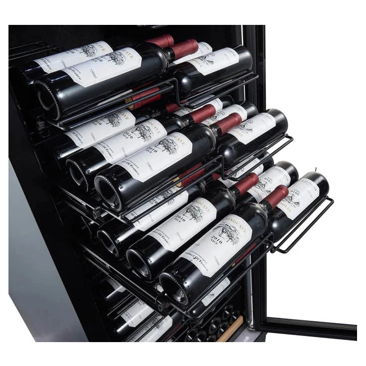 Cave de vinho para 153 garrafas mQuvée WineExpert 192 Fullglass Black Label-view, vista 2