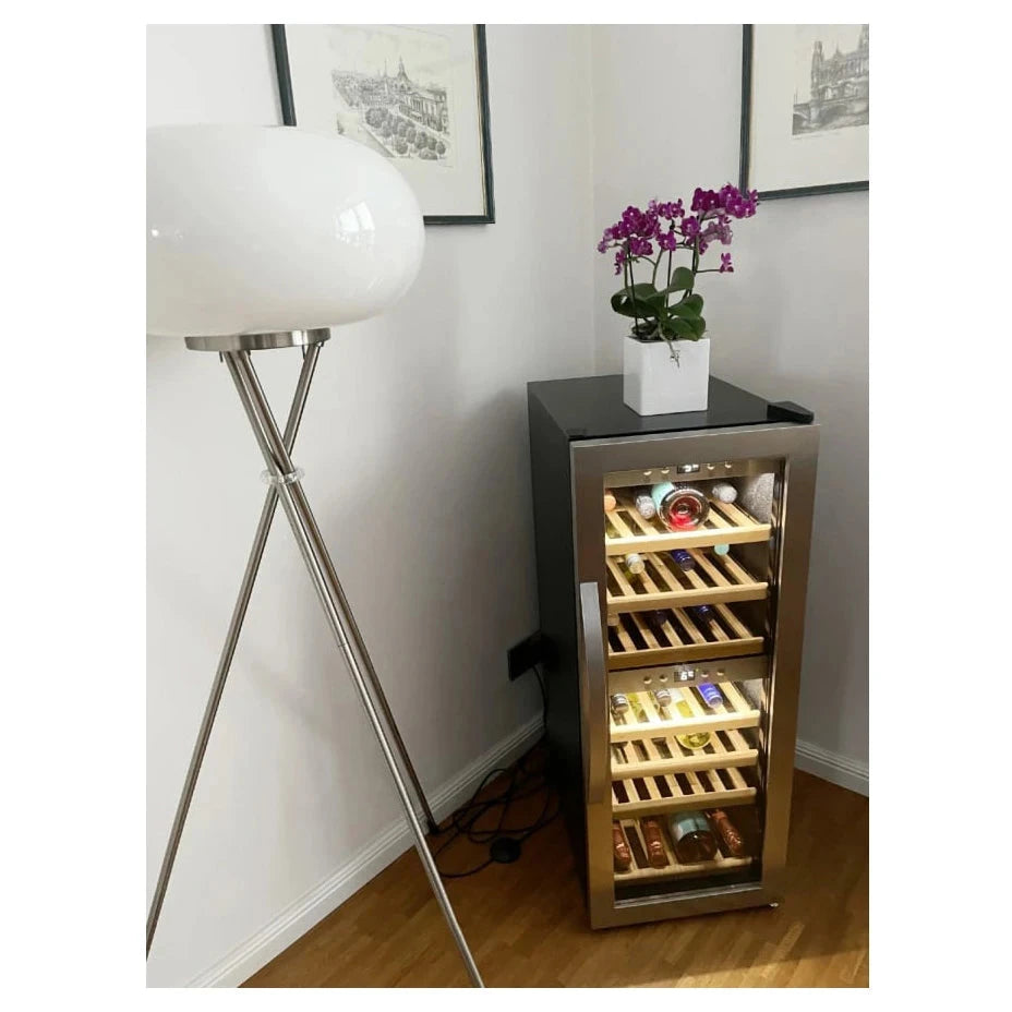 Cave de vinho para 38 garrafas mQuvée WineExpert 38 de dupla zona Stainless, vista 2