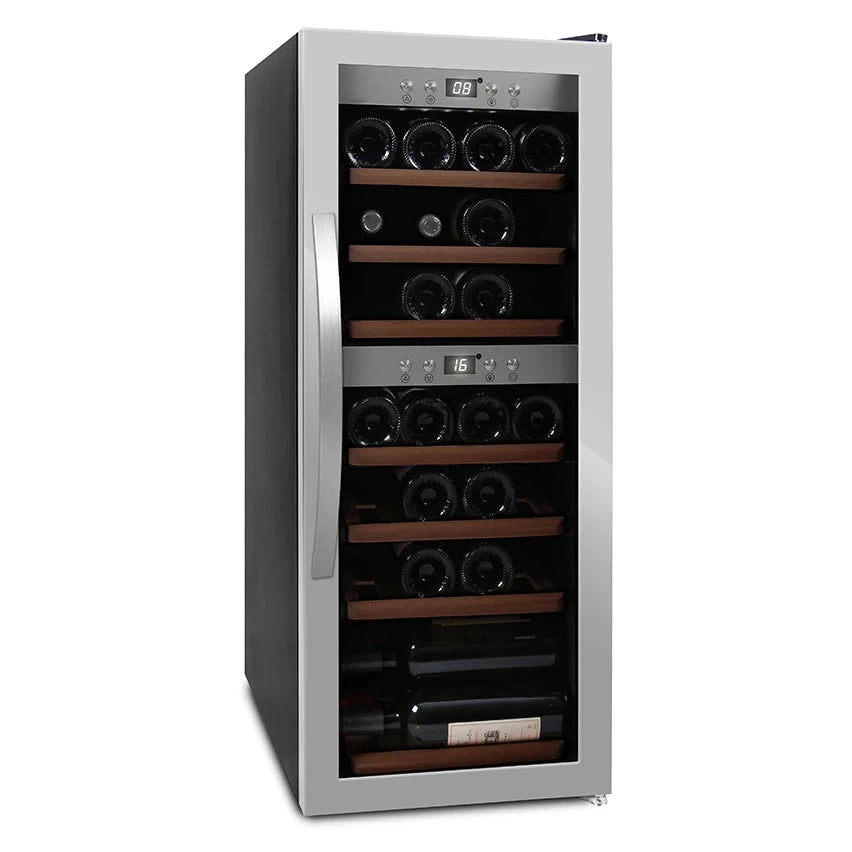 Cave de vinho para 38 garrafas mQuvée WineExpert 38 de dupla zona Stainless, vista 3