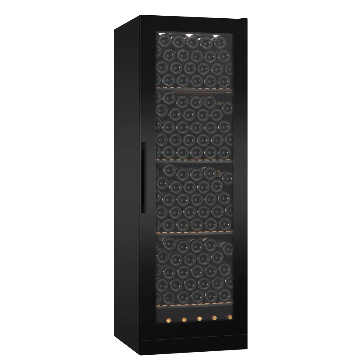 Cave de vinho para 215 garrafas mQuvée WineStore 215 Full Glass Black, vista 3