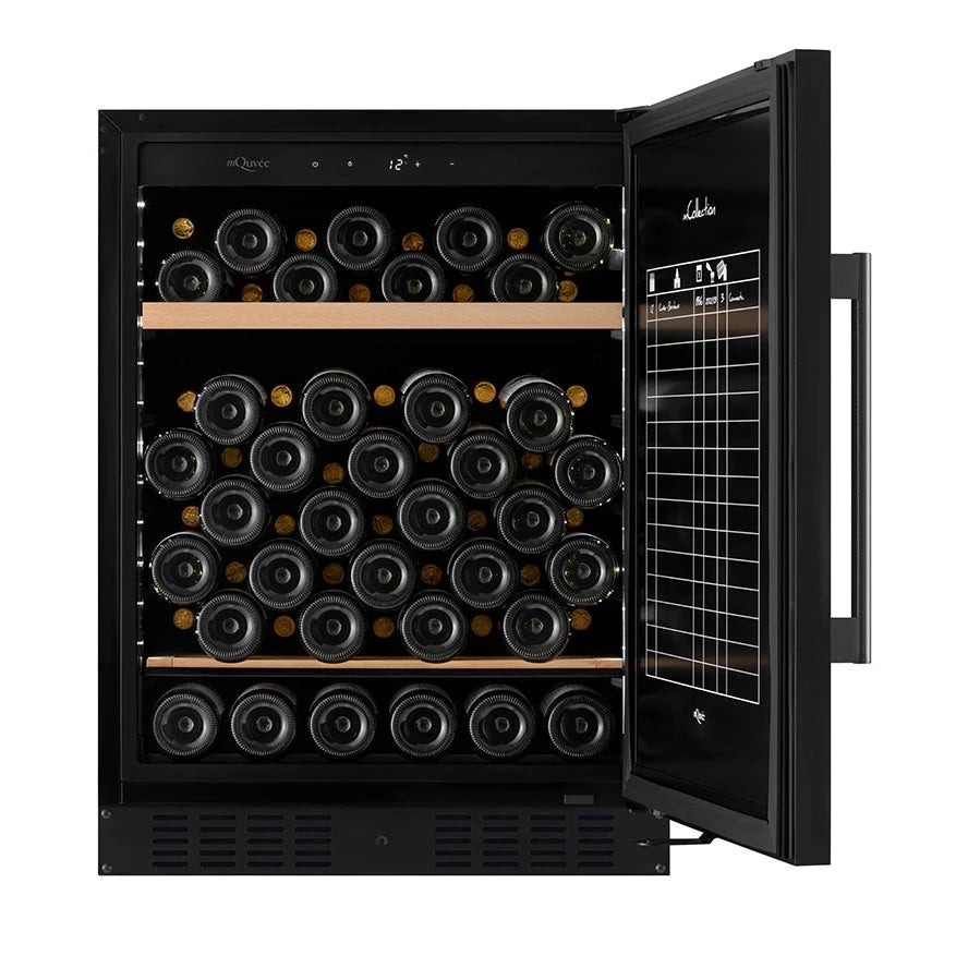 Cave de vinho para 66 garrafas mQuvée WineStore 82 Anthracite Black