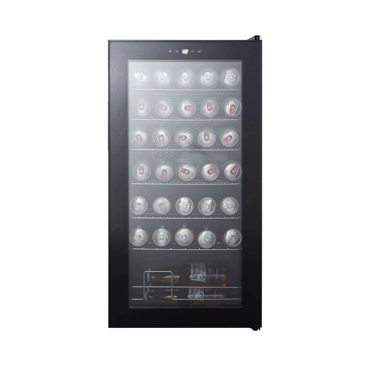 Interior de Frigorífico para bebidas Cavin Northern Collection 82 Black com prateleiras