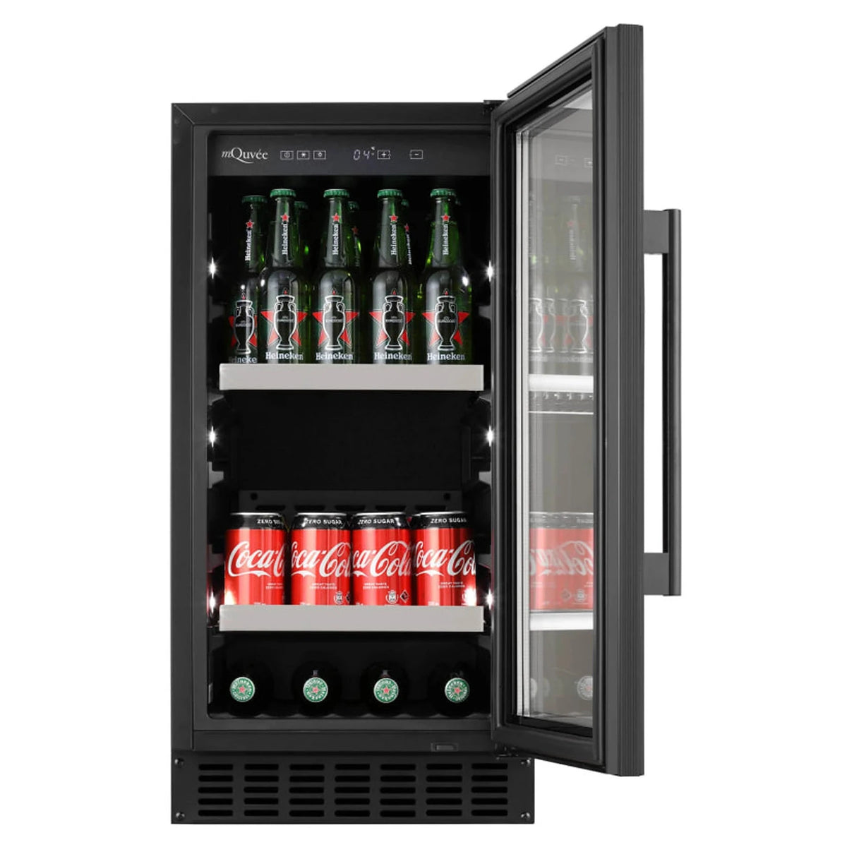 Frigorífico para cerveja mQuvée BeerServer 40 Anthracite Black, vista 3