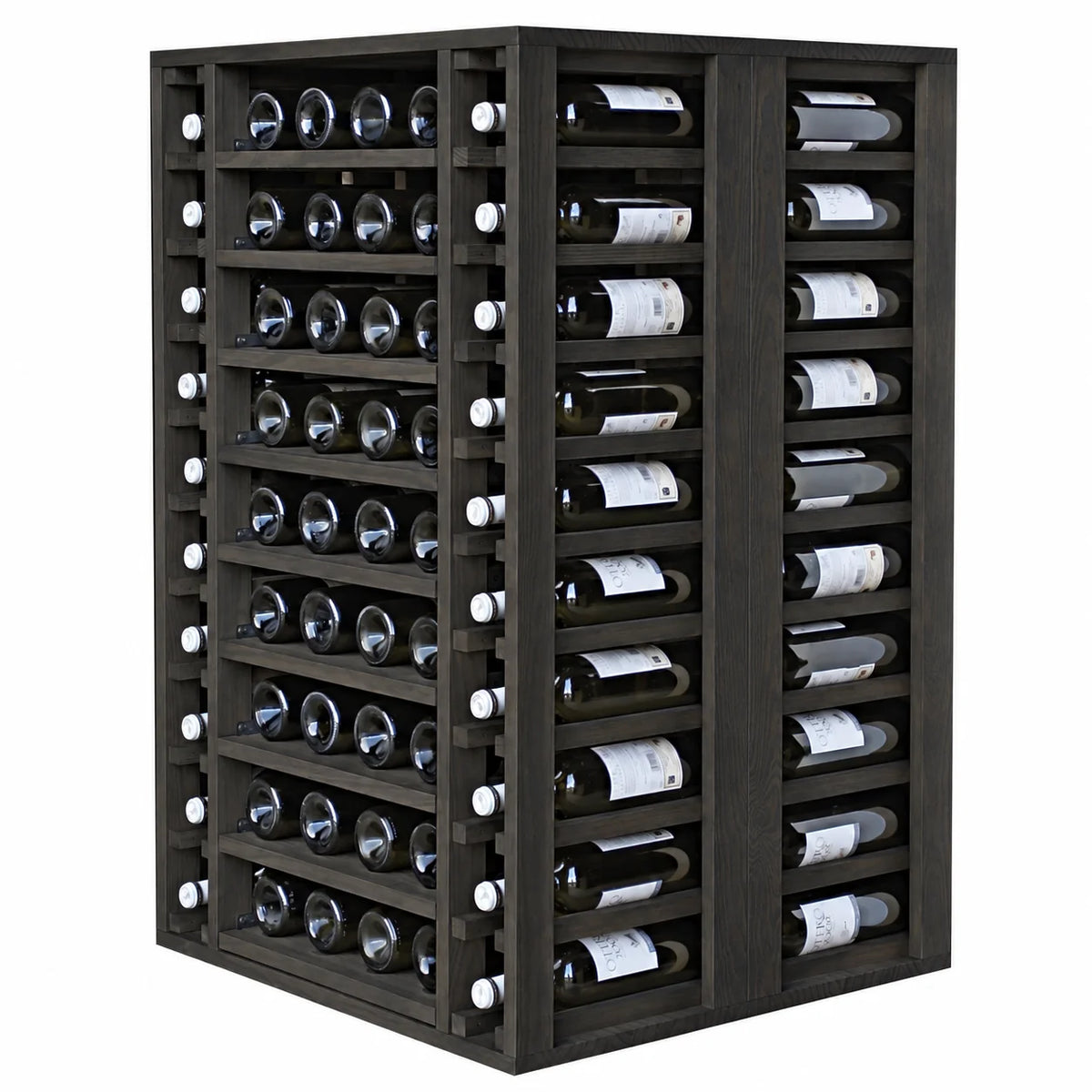 Garrafeira para 103 garrafas Expovinalia Arganza Godello 2548 – Pinho preto – BX2548