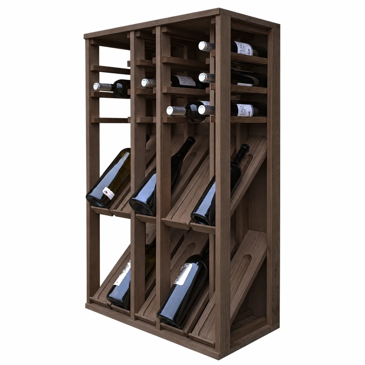 Garrafeira para 25 garrafas magnum Expovinalia Villafranca Godello 2096 – Pinho escuro – HX2096