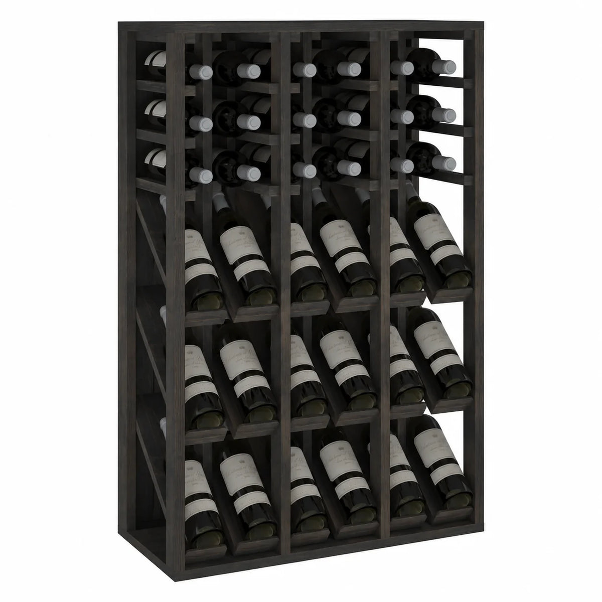 Garrafeira para 36 garrafas Expovinalia Villafranca Godello 2091 – Pinho preto – BX2091