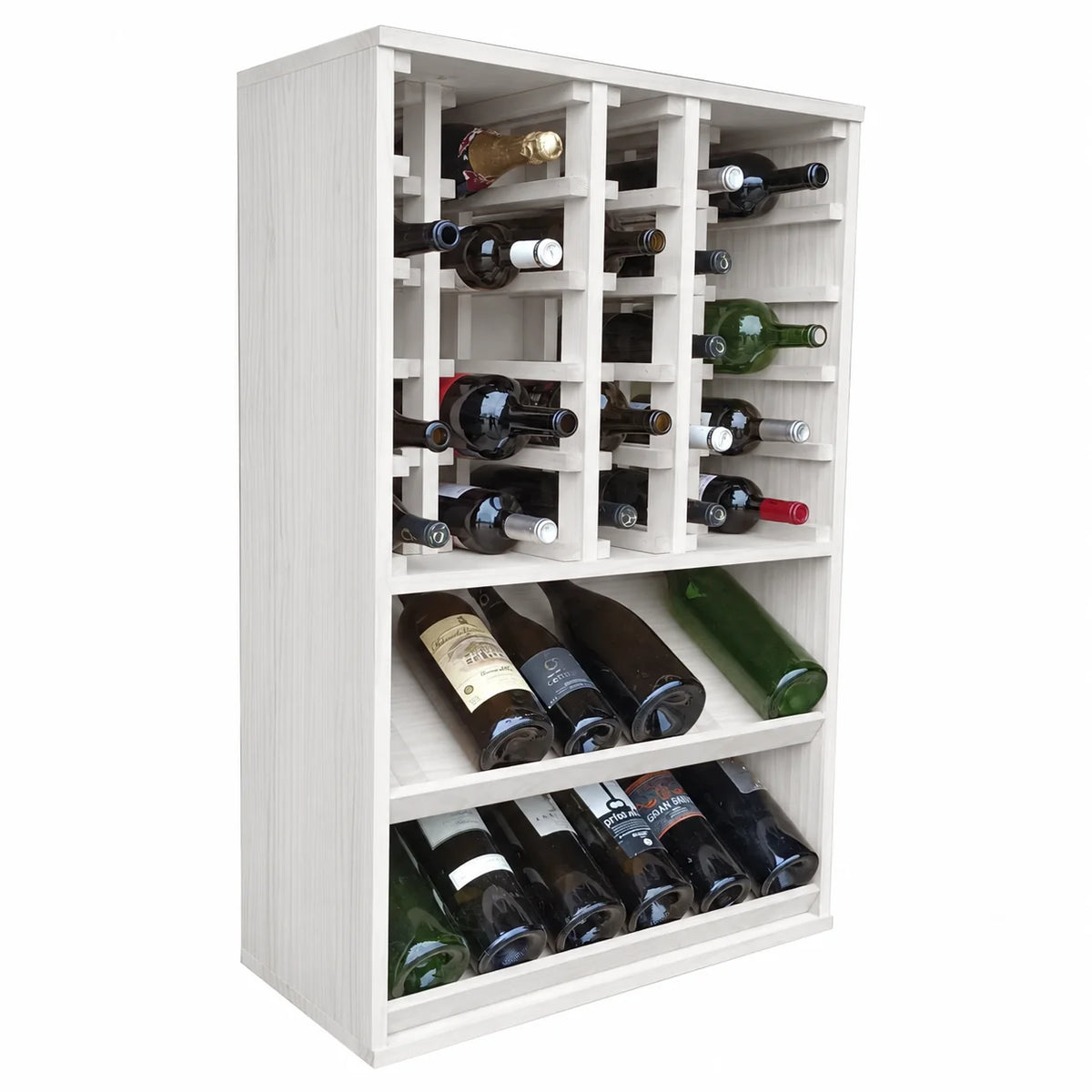 Garrafeira para 37 garrafas magnum Expovinalia Villafranca Godello 2093 – Pinho branco – EW2093