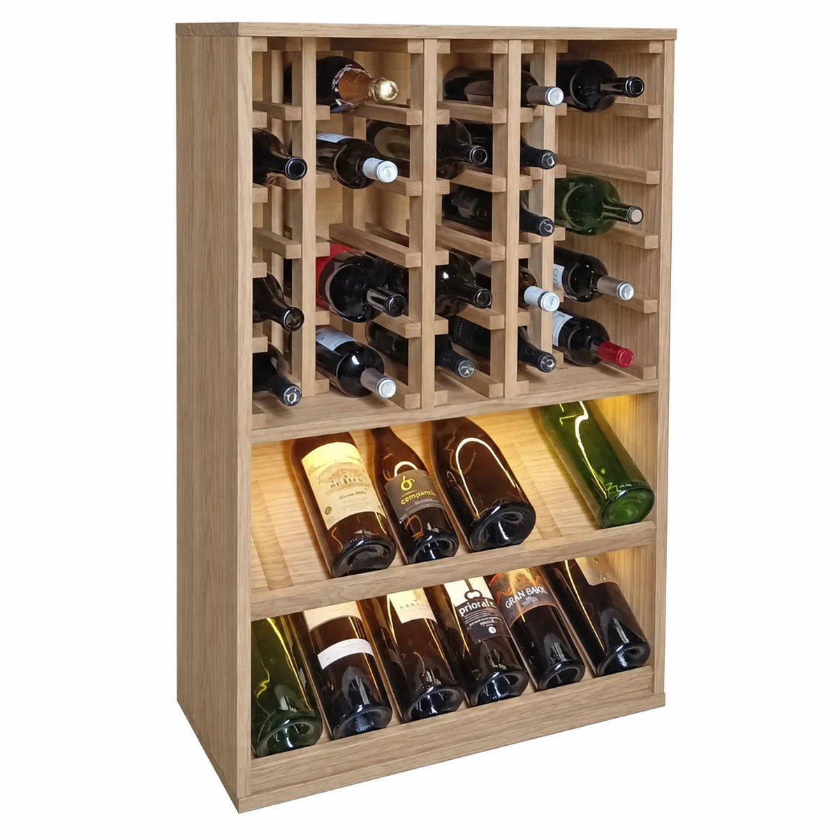 Garrafeira para 37 garrafas magnum Expovinalia Villafranca Godello 2094 – Carvalho natural – ER2094
