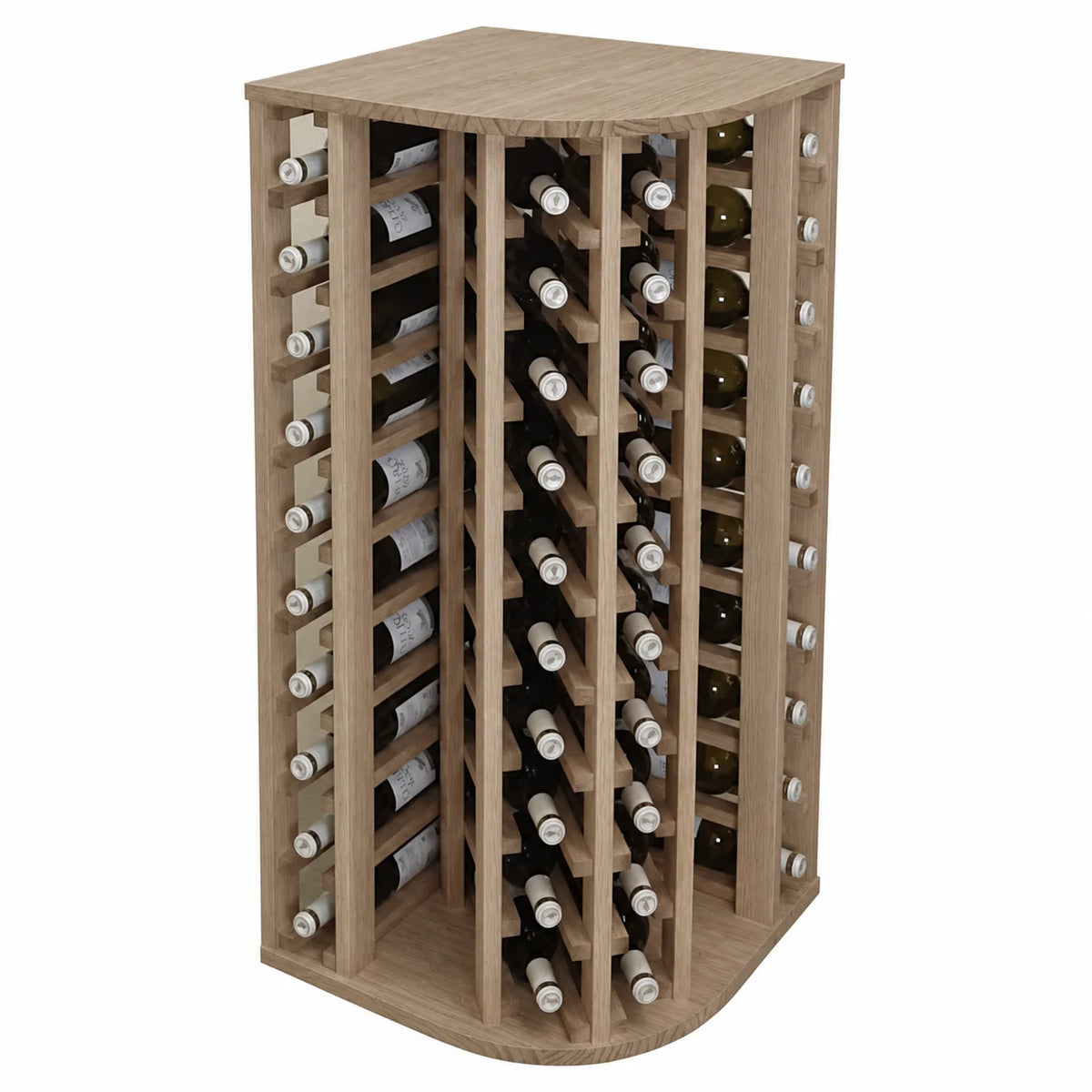 Garrafeira para 40 garrafas e 9 copos Expovinalia Godello 2039 – Carvalho natural – ER2039