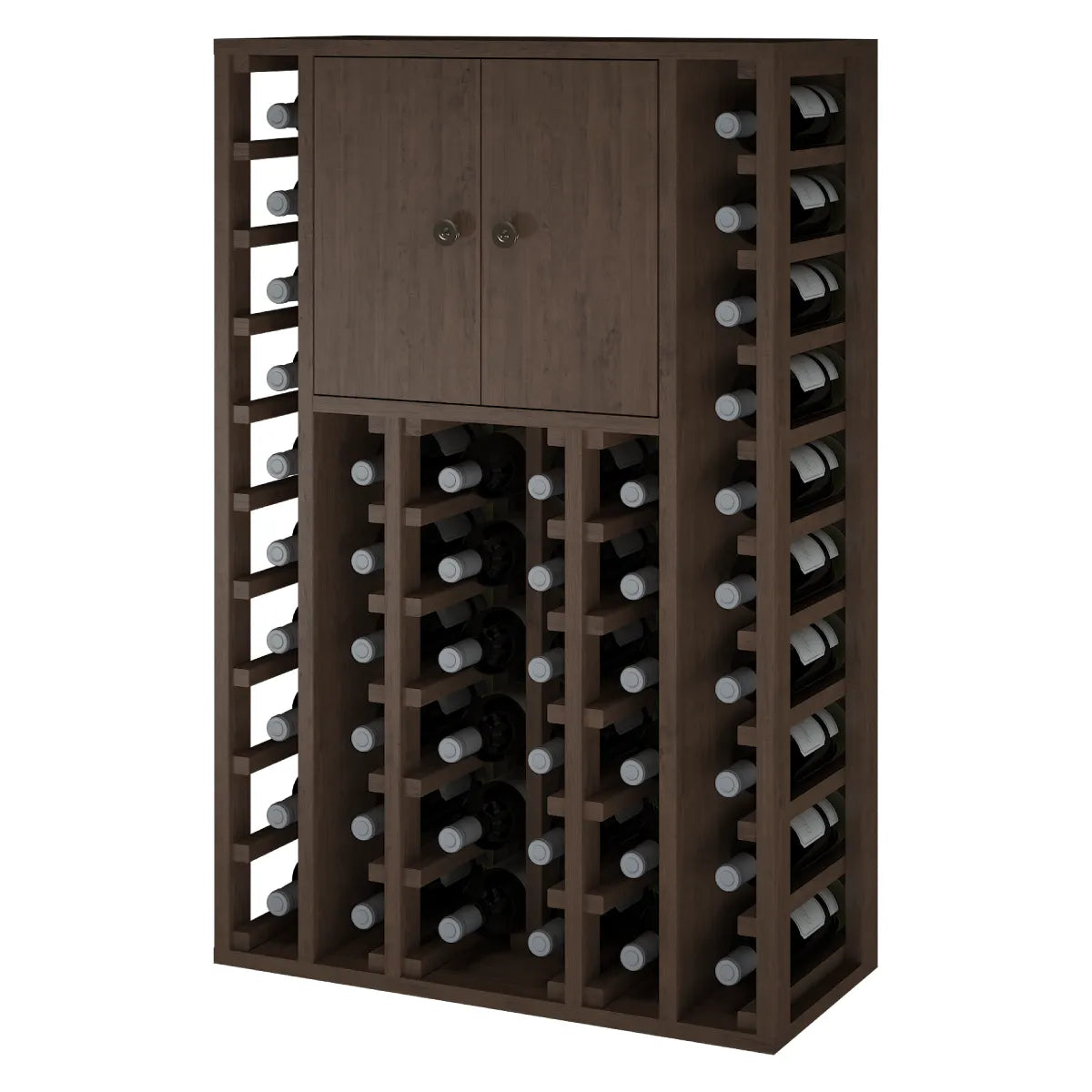 Garrafeira para 46 garrafas Expovinalia Cacabelos 2 Godello 2516 – Pinho escuro – HX2516