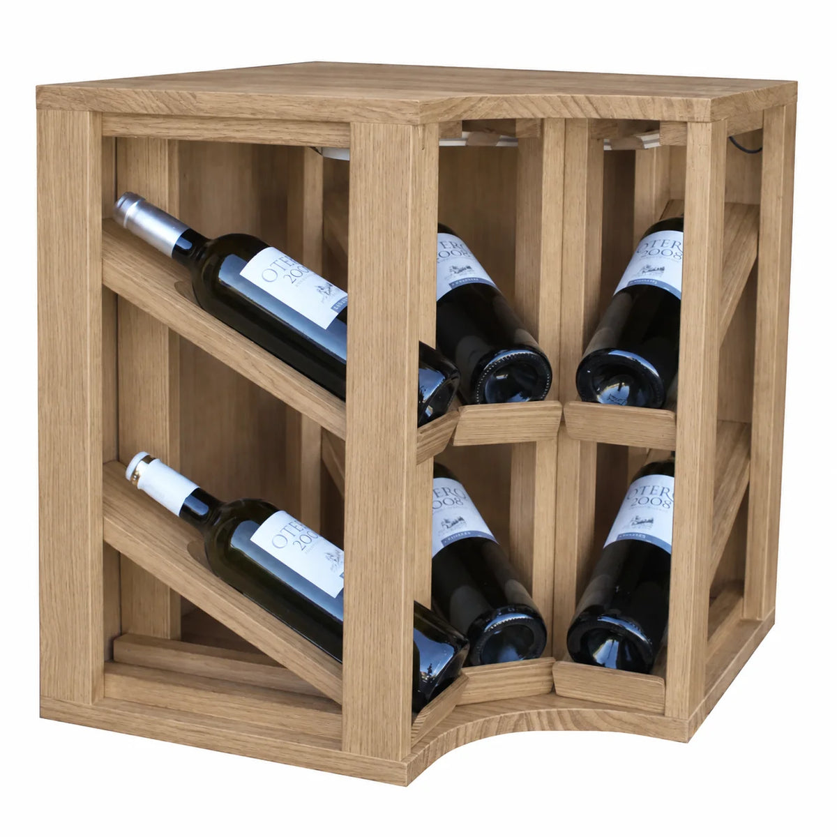 Garrafeira para 6 garrafas Expovinalia Godello 2197 – Carvalho natural – ER2197