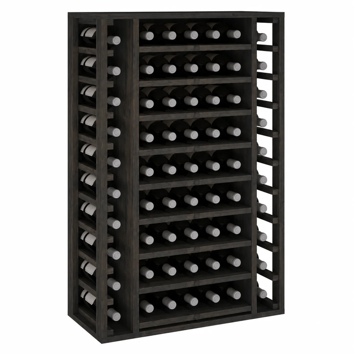 Garrafeira para 65 garrafas Expovinalia Arganza Godello 2540 – Pinho preto – BX2540