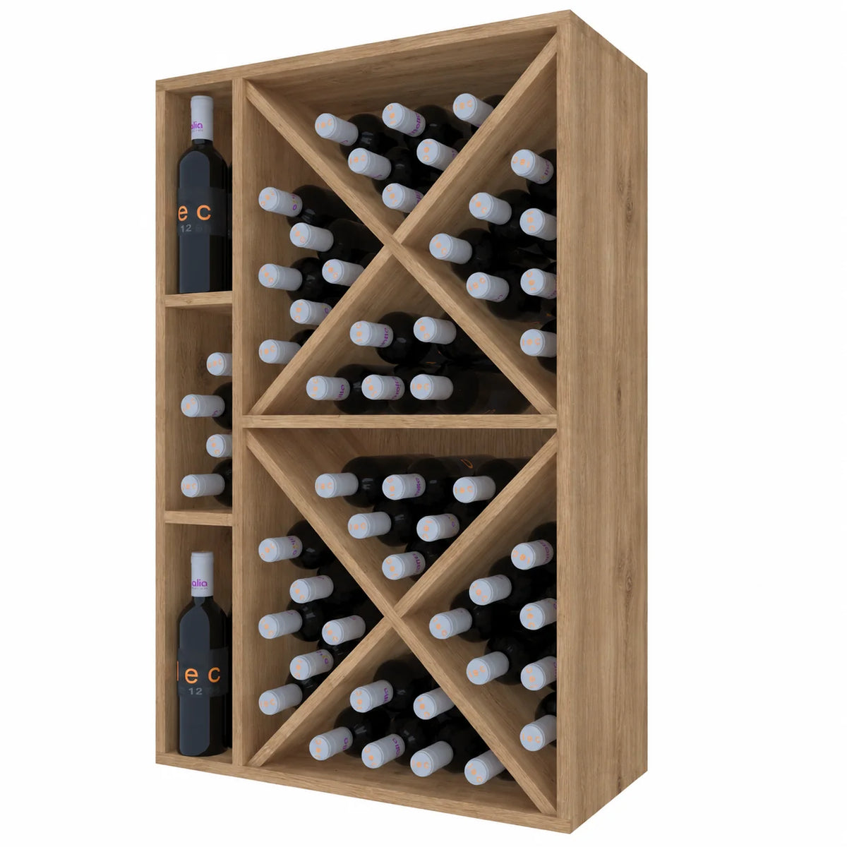 Garrafeira para 66 garrafas Expovinalia Corullón 1 Godello 2536 – Carvalho natural – ER2536