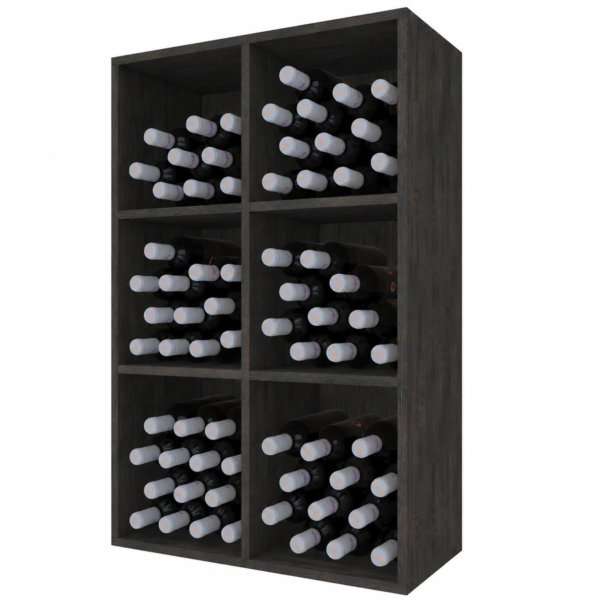Garrafeira para 90 garrafas Expovinalia Corullón Godello 2526 – Pinho preto – BX2526