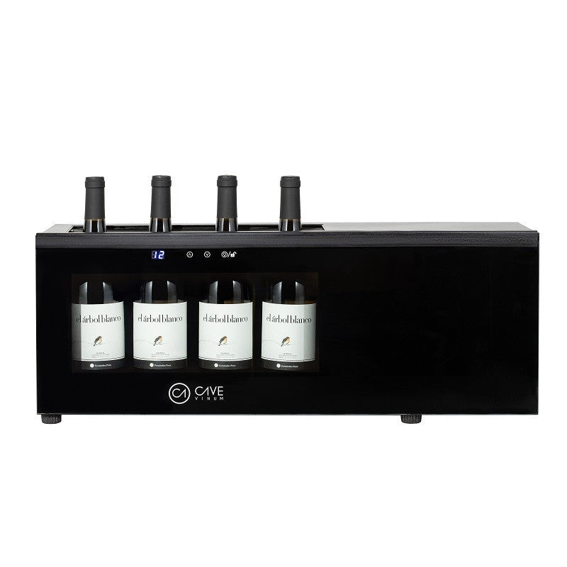 Refrigerador de vinho 4-5 garrafas Cave Vinum CV-7DC para vinho branco e cava com design compacto de barra.
